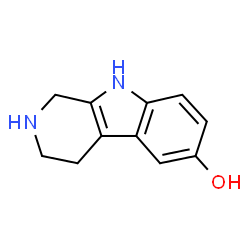 ChemSpider 2D Image | 6-Hydroxytetrahydro-beta-carboline | C11H12N2O