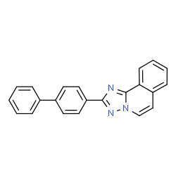 ChemSpider 2D Image | 2-(4-Biphenylyl)[1,2,4]triazolo[5,1-a]isoquinoline | C22H15N3