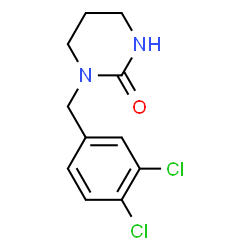 ChemSpider 2D Image | 1-(3,4-Dichlorobenzyl)tetrahydro-2(1H)-pyrimidinone | C11H12Cl2N2O
