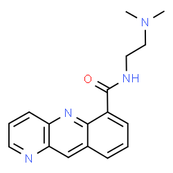 ChemSpider 2D Image | N-[2-(Dimethylamino)ethyl]benzo[b][1,5]naphthyridine-6-carboxamide | C17H18N4O