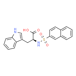 ChemSpider 2D Image | N-(2-Naphthylsulfonyl)-L-tryptophan | C21H18N2O4S
