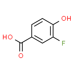 ChemSpider 2D Image | 3-Fluoro-4-hydroxybenzoic acid | C7H5FO3
