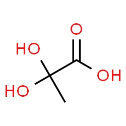 ChemSpider 2D Image | 2,2-Dihydroxypropanoic acid | C3H6O4