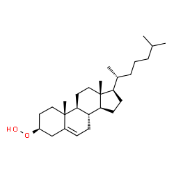 ChemSpider 2D Image | (3beta)-Cholest-5-en-3-yl hydroperoxide | C27H46O2