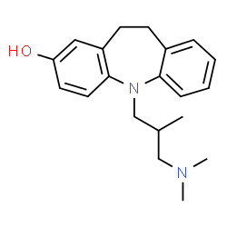 ChemSpider 2D Image | 5-[3-(Dimethylamino)-2-methylpropyl]-10,11-dihydro-5H-dibenzo[b,f]azepin-2-ol | C20H26N2O
