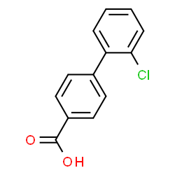 ChemSpider 2D Image | 2'-Chloro-4-biphenylcarboxylic acid | C13H9ClO2