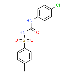 ChemSpider 2D Image | 1-(4-chlorophenyl)-3-(4-methylbenzenesulfonyl)urea | C14H13ClN2O3S
