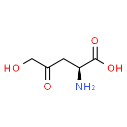 ChemSpider 2D Image | 5-Hydroxy-4-oxonorvaline | C5H9NO4