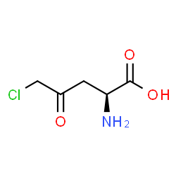 ChemSpider 2D Image | 5-Chloro-4-oxo-L-norvaline | C5H8ClNO3