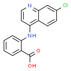 ChemSpider 2D Image | 2-[(7-Chloro-4-quinolinyl)amino]benzoic acid | C16H11ClN2O2