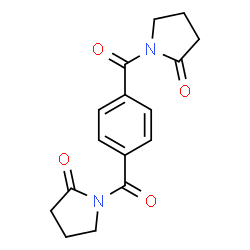 ChemSpider 2D Image | 1,1'-(1,4-Phenylenedicarbonyl)di(2-pyrrolidinone) | C16H16N2O4