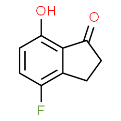 ChemSpider 2D Image | 4-Fluoro-7-hydroxy-1-indanone | C9H7FO2