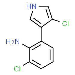 ChemSpider 2D Image | Aminopyrrolnitrin | C10H8Cl2N2