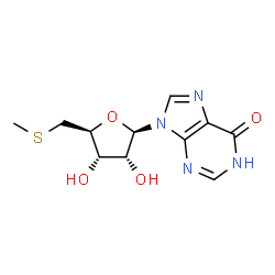 ChemSpider 2D Image | 5'-S-Methyl-5'-thioinosine | C11H14N4O4S