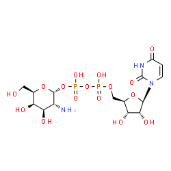 ChemSpider 2D Image | UDP-galactosamine | C15H25N3O16P2