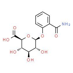 ChemSpider 2D Image | 2-Carbamoylphenyl beta-D-glucopyranosiduronic acid | C13H15NO8