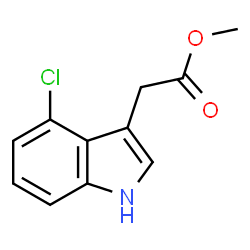 ChemSpider 2D Image | METHYL 4-CHLOROINDOLE-3-ACETATE | C11H10ClNO2