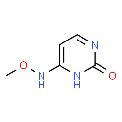 ChemSpider 2D Image | 6-(Methoxyamino)-2(1H)-pyrimidinone | C5H7N3O2