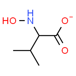 ChemSpider 2D Image | 2-(Hydroxyamino)-3-methylbutanoate | C5H10NO3