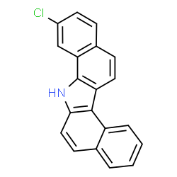 ChemSpider 2D Image | 9-Chloro-7H-dibenzo[a,g]carbazole | C20H12ClN