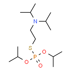 ChemSpider 2D Image | S-[2-(Diisopropylamino)ethyl] O,O-diisopropyl phosphorothioate | C14H32NO3PS