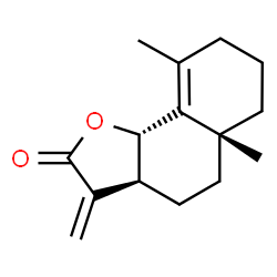 ChemSpider 2D Image | (3aS,5aR,9bS)-3a,4,5,5a,6,7,8,9b-Octahydro-5a,9-dimethyl-3-methylenenaphtho[1,2-b]furan-2(3H)-one | C15H20O2