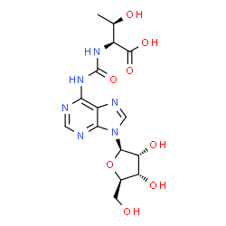 ChemSpider 2D Image | N6-threonylcarbamoyladenosine | C15H20N6O8