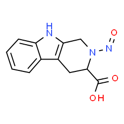 ChemSpider 2D Image | 2-Nitroso-2,3,4,9-tetrahydro-1H-beta-carboline-3-carboxylic acid | C12H11N3O3