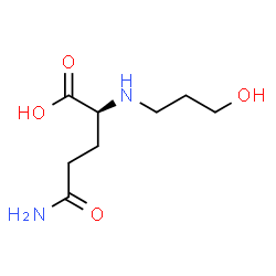 ChemSpider 2D Image | N~2~-(3-Hydroxypropyl)-L-glutamine | C8H16N2O4