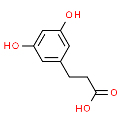 ChemSpider 2D Image | 3,5-Dihydroxyphenylpropionoic acid | C9H10O4