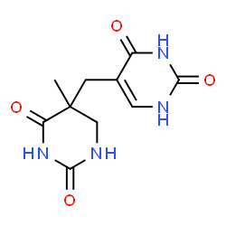 ChemSpider 2D Image | 5-[(5-Methyl-2,4-dioxohexahydro-5-pyrimidinyl)methyl]-2,4(1H,3H)-pyrimidinedione | C10H12N4O4