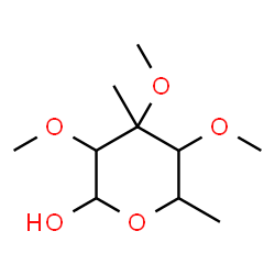 ChemSpider 2D Image | 6-Deoxy-3-C-methyl-2,3,4-tri-O-methylhexopyranose | C10H20O5