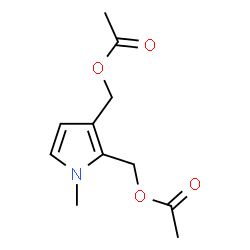 ChemSpider 2D Image | 2,3-Bis(acetoxymethyl)-1-methylpyrrole | C11H15NO4