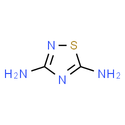 ChemSpider 2D Image | 1,2,4-Thiadiazole-3,5-diamine | C2H4N4S
