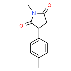 ChemSpider 2D Image | 1-Methyl-3-(4-methylphenyl)-2,5-pyrrolidinedione | C12H13NO2