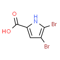 ChemSpider 2D Image | 4,5-dibromo-2-pyrrolecarboxylic acid | C5H3Br2NO2
