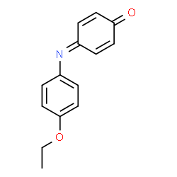 ChemSpider 2D Image | 4-(4-Ethoxyphenylimino)-2,5-cyclohexadiene-1-one | C14H13NO2