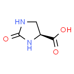 ChemSpider 2D Image | (S)-2-oxoimidazolidine-4-carboxylic acid | C4H6N2O3