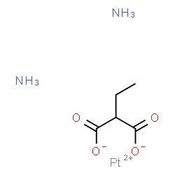 ChemSpider 2D Image | Platinum(2+) ethylmalonate ammoniate (1:1:2) | C5H12N2O4Pt