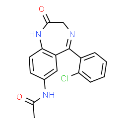 ChemSpider 2D Image | 7-ACETAMINOCLONAZEPAM | C17H14ClN3O2