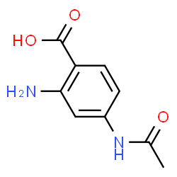 ChemSpider 2D Image | 4-Acetamido-2-aminobenzoic acid | C9H10N2O3