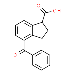 ChemSpider 2D Image | 4-Benzoyl-1-indanecarboxylic acid | C17H14O3