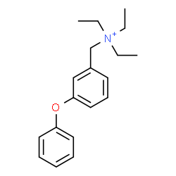 ChemSpider 2D Image | N,N-Diethyl-N-(3-phenoxybenzyl)ethanaminium | C19H26NO