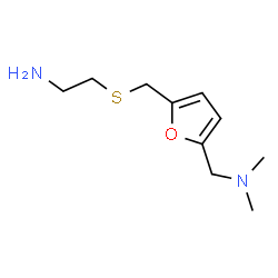 ChemSpider 2D Image | 2-(2-Aminoethylthiomethyl)-5-dimethylaminomethylfuran | C10H18N2OS