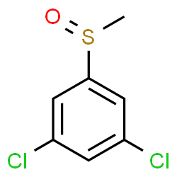 ChemSpider 2D Image | 1,3-Dichloro-5-(methylsulfinyl)benzene | C7H6Cl2OS