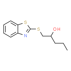 ChemSpider 2D Image | 2-hydroxyamylthiobenzthiazole | C12H15NOS2