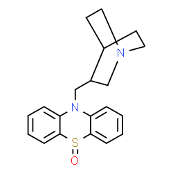 ChemSpider 2D Image | 10-(1-Azabicyclo[2.2.2]oct-3-ylmethyl)-10H-phenothiazine 5-oxide | C20H22N2OS