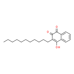 ChemSpider 2D Image | 4-Hydroxy-3-undecyl-1,2-naphthalenedione | C21H28O3
