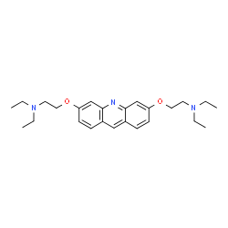 ChemSpider 2D Image | 2,2'-[3,6-Acridinediylbis(oxy)]bis(N,N-diethylethanamine) | C25H35N3O2