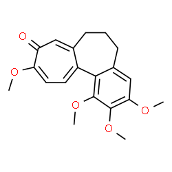 ChemSpider 2D Image | 1,2,3,10-Tetramethoxy-6,7-dihydrobenzo[a]heptalen-9(5H)-one | C20H22O5